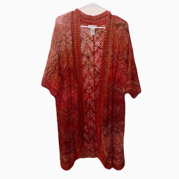 Catherine’s open front open wave cardigan size 2X - Picture 1 of 3